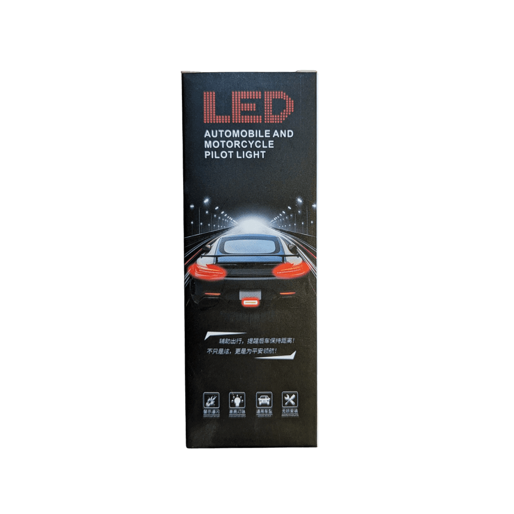 Universal LED Pilot Safety Light – High-Intensity Flashing Warning Signal for Cars and Motorcycles