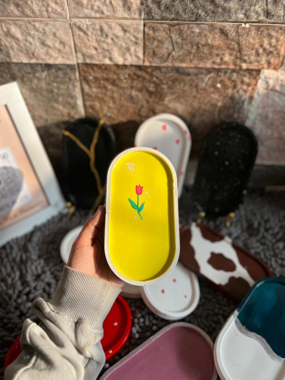 concrete tray