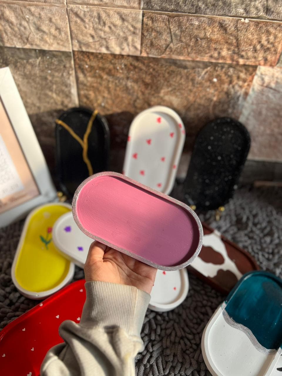 concrete tray