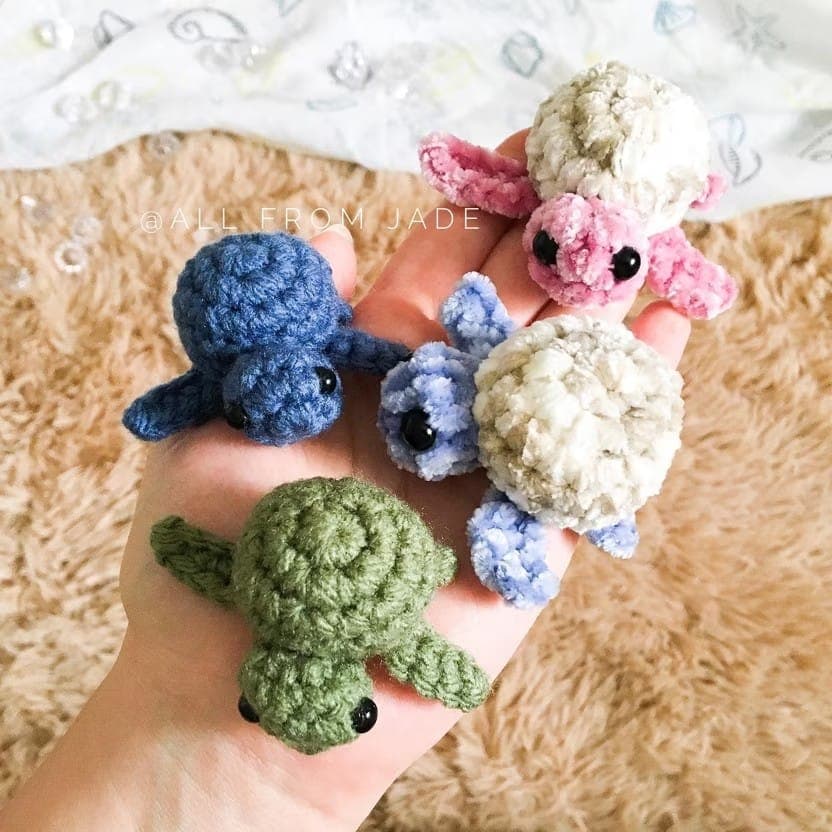 hand made small turtles