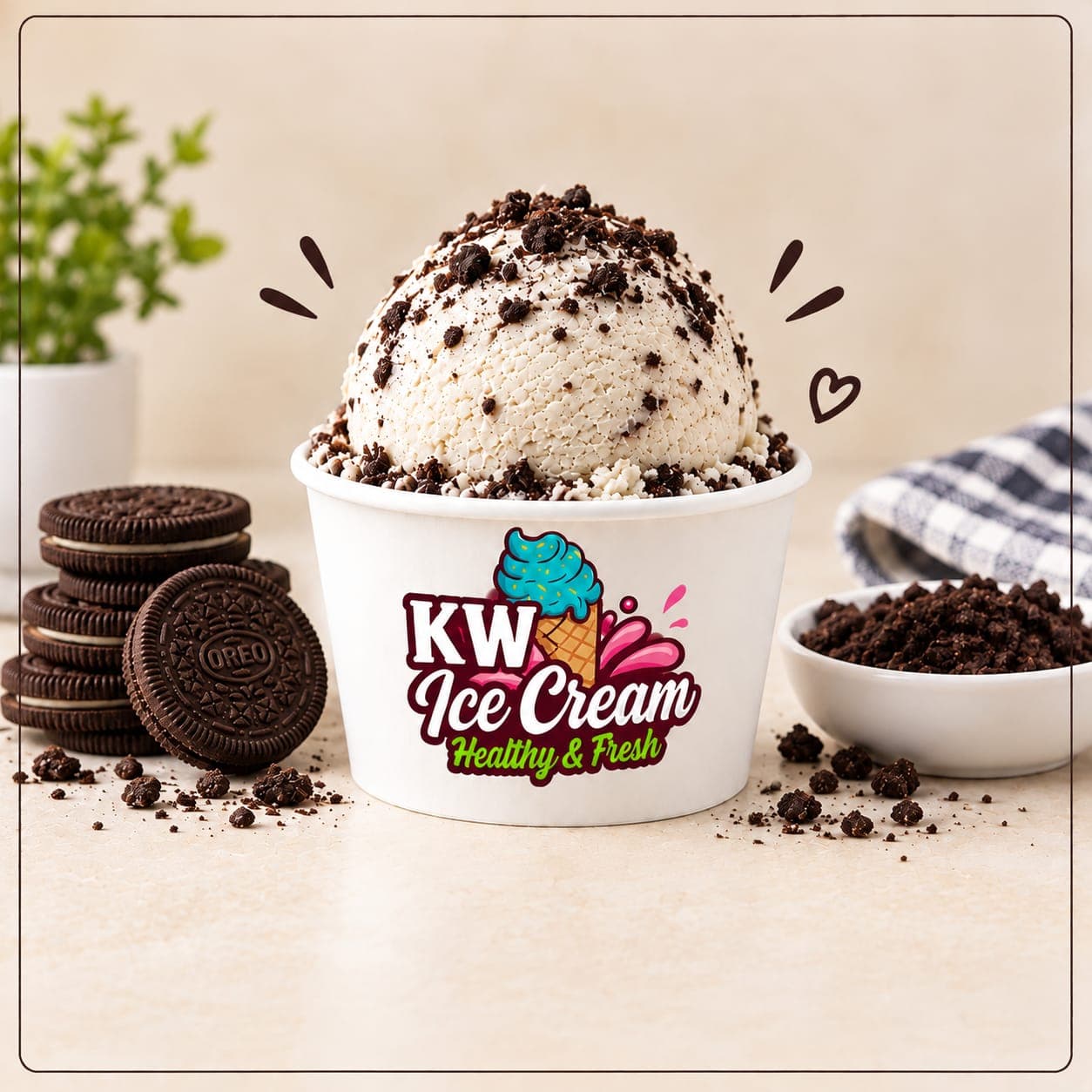 Oreo Ice Cream – 10 Liter Box