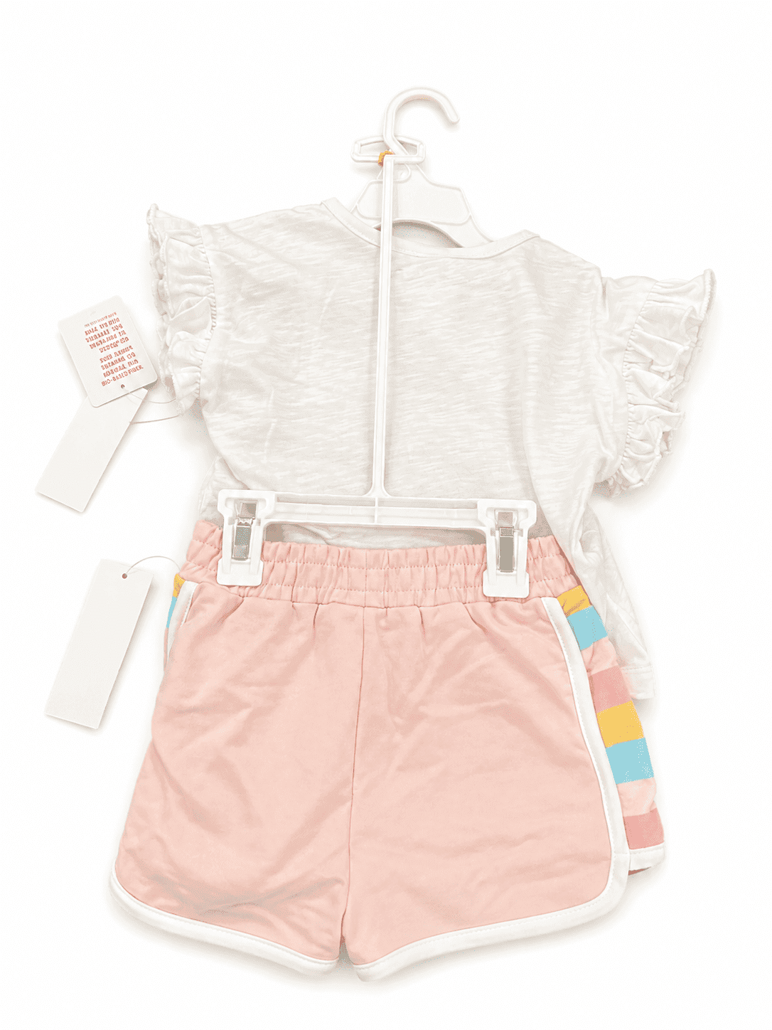 Roxy flare sleeves white set