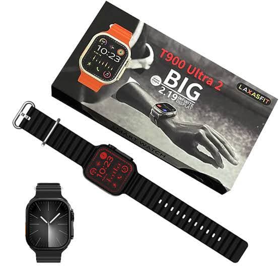 T900 Ultra 2 Smart Watch – 2.19" IPS HD Display, Bluetooth Calling, Music & Sports Mode – Black